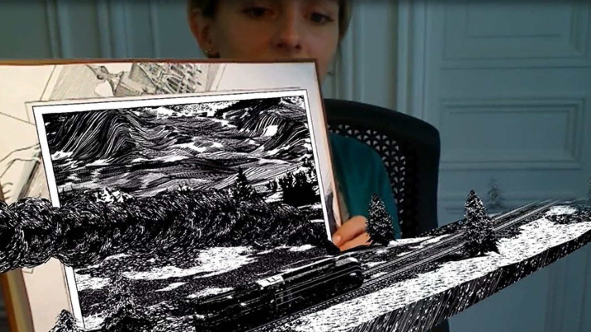 Réalité augmentée - La Douce, François Schuiten